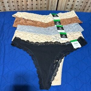 I.N.C.  Lace Thong Underwear Lingerie panty set of  set of 5/ nwt